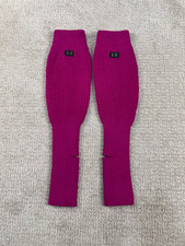 Under Armour Leg Warmers Women OSFA Pink Ribbed Knit Activewear ColdGear Running