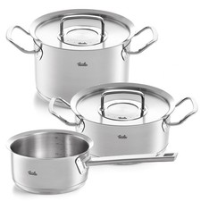 FISSLER Original-Profi Collection Topfset 3-teilig mit Metalldeckel