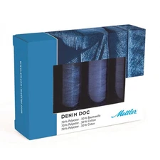 Mettler DENIM DOC THREAD 4 Spool Set Jeans Heavy Duty109 Yds Spool Poly/Cotton