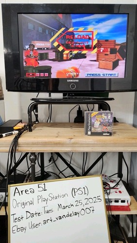 Area 51 - (PS1, 1996) *CIB*Top Zustand*Black Label*Getestet*KOSTENLOSER VERSAND! - Bild 22 von 22