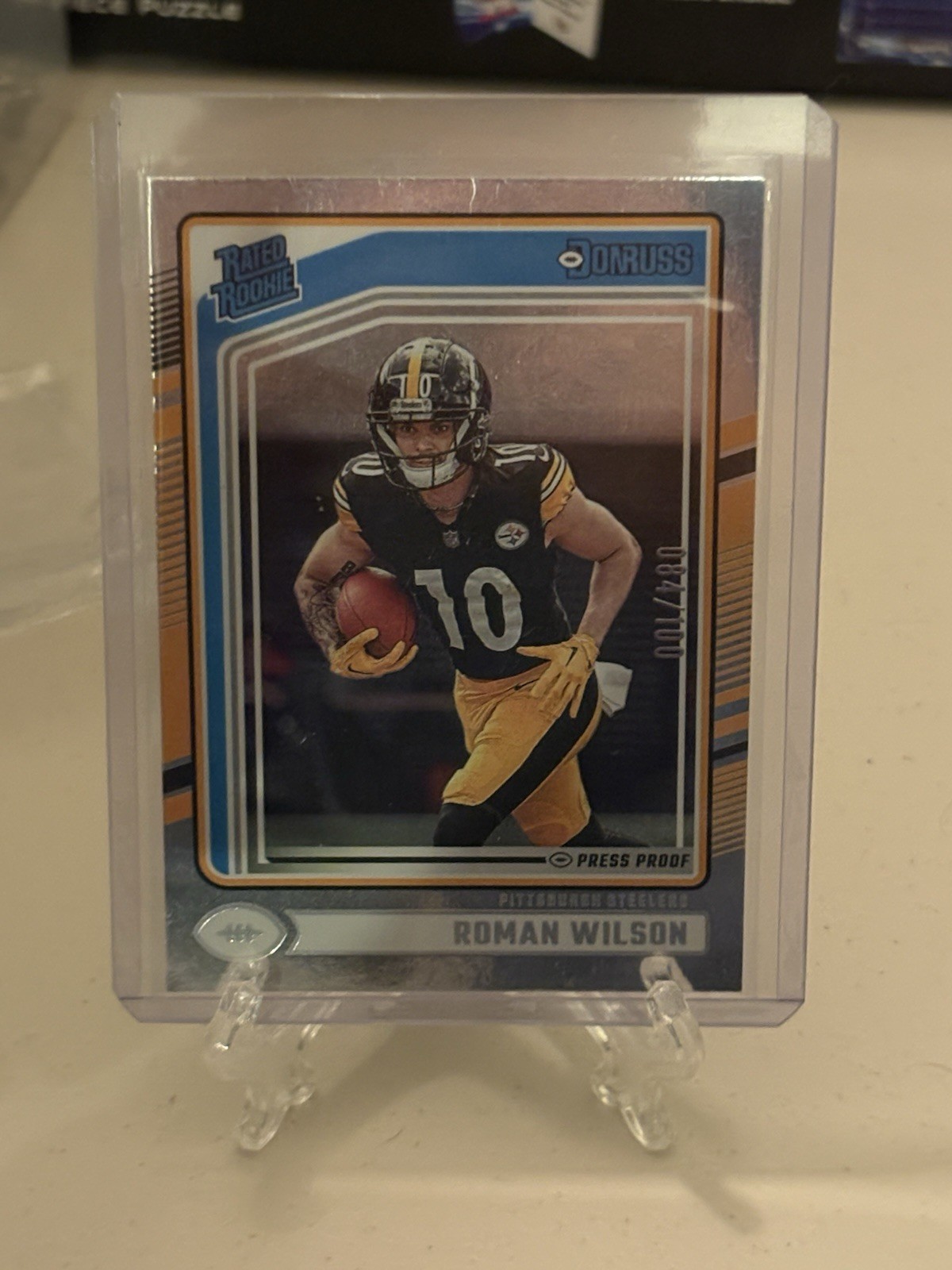 Roman Wilson RC 2024 Donruss Silver Press Proof Rated Rookie #’d 84/100 #348