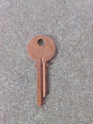Vintage Old Ilco Unican USPS Do Not Duplicate Post Office Box Brass Key # 02104