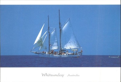 Whitsunday Islands Australien Segelschiff Meerblick Postkarte Shane Batham Foto