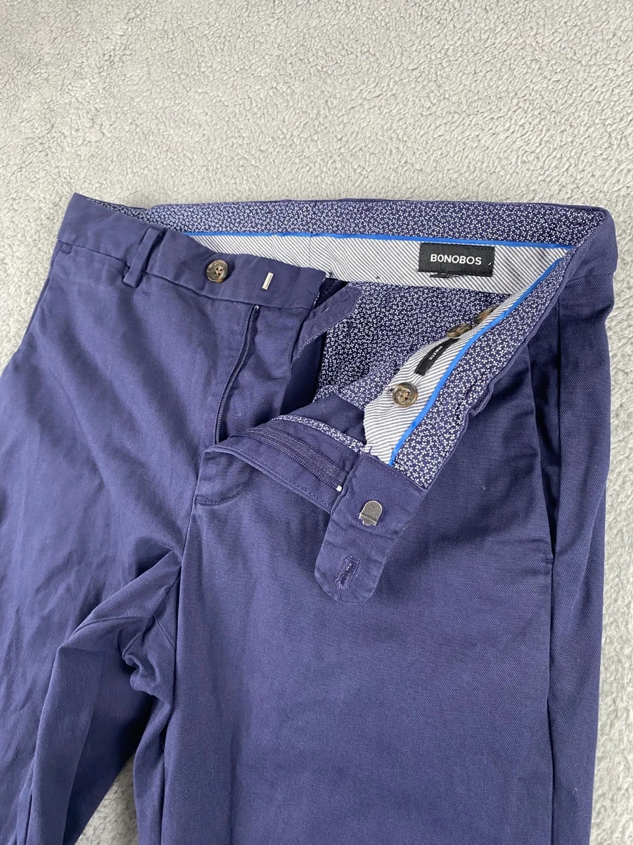 Pantalon Chino Bonobos Homme 36x32 Noir - Coupe Athlétique, Préppy, Occasion Très Bon état