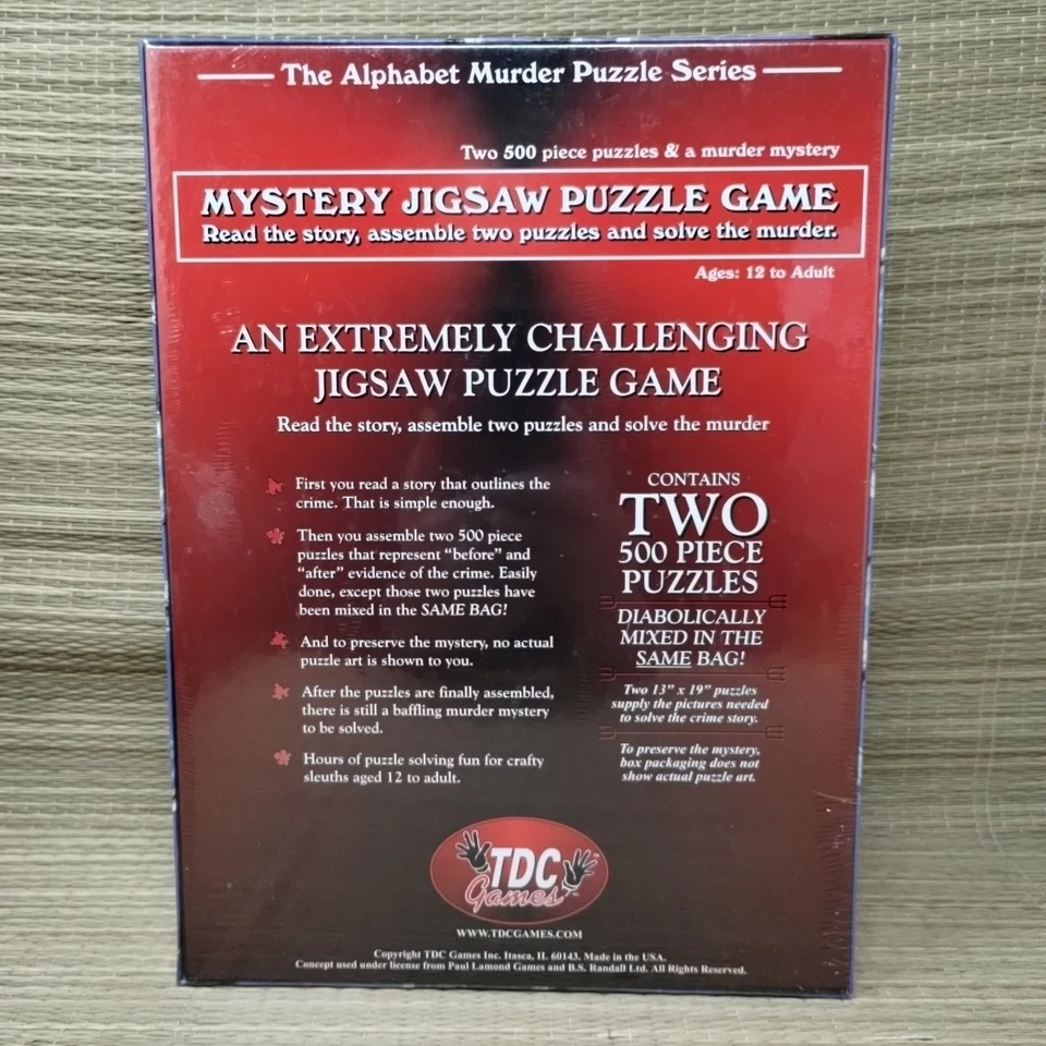 D is for Diamonds TDC Mystery Puzzle Series, Factory Sealed New - Image 2 of 4