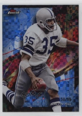 2024 Topps Finest Common Blue Geometric Refractor 50/99 Calvin Hill #18 17u0