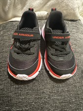 UnderArmour Assert 10 Toddler Sneakers Black/Red Size Size 7 BRAND NEW