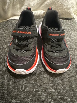 UnderArmour Assert 10 Toddler Sneakers Black/Red Size Size 7 BRAND NEW