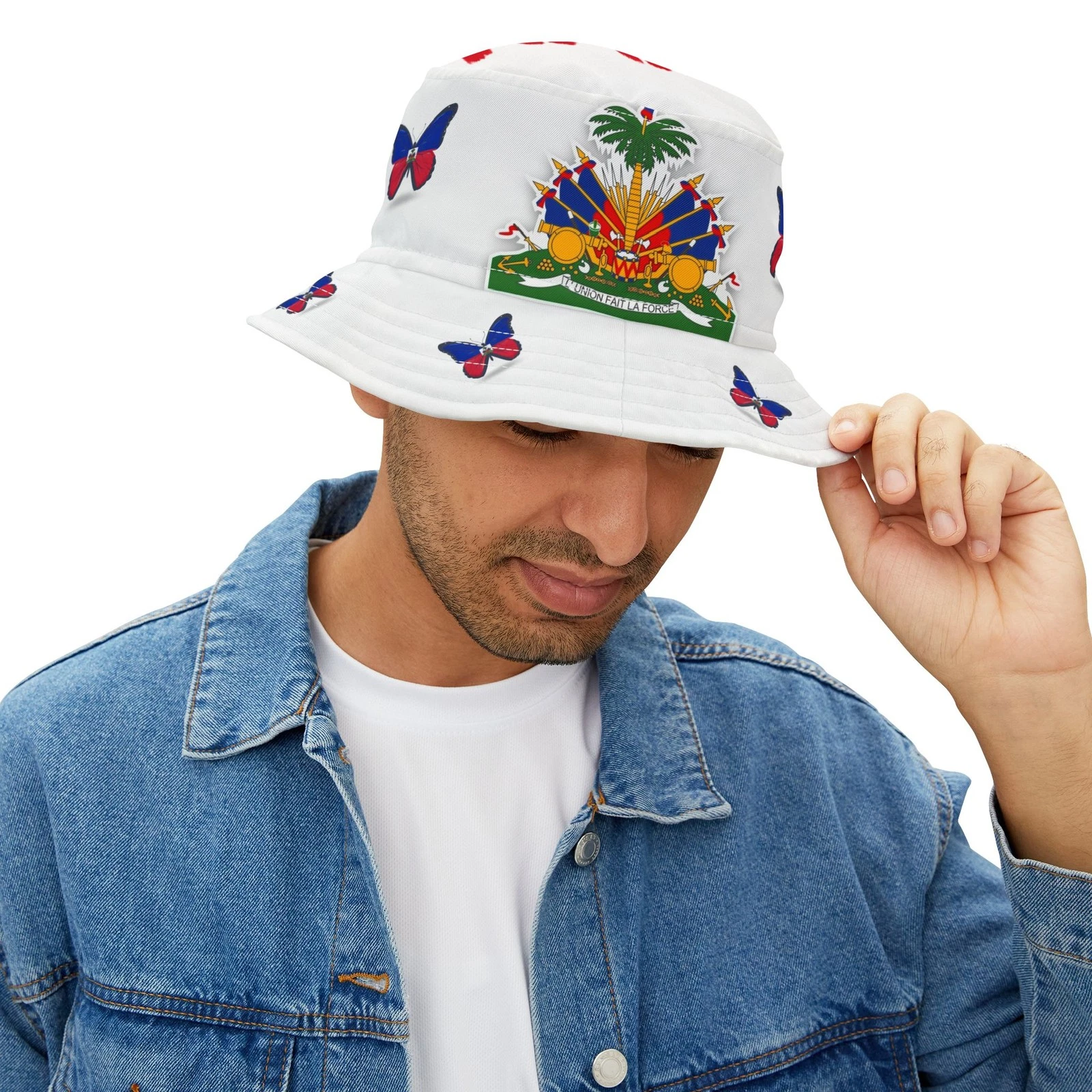 Haitian Flag Bucket Hat, Summer Accessories, Outdoor Fashion, Ideal for Festival