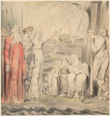 William Blake - By Waters Babylon 1806 Modern Decor Style Stylish Interior Vinta