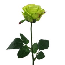 Kunstblume, Seidenblume, ROSE WASSERSTIEL 47.5cm. Künstliche Rosen 1 Stück. GRÜN