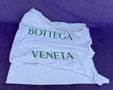 Bottega Veneta Drawstring Logo Dust Bag White Felt Storage Travel 16x13.5  
