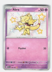 Abra 148/091 Shiny Rare Paldean Fates Holo