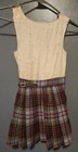 1950's Lawrie of Glasgow Tartan Cotton Pinafore Pleated Kilt Adjustable Size 4 — photo 4