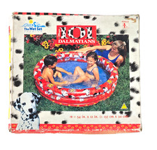 Vintage Disney 101 Dalmatians Inflatable 3-Tier Swimming Pool The Wet Set Intex