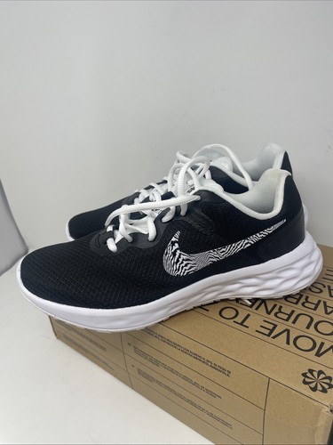 Nike Revolution 6 NN PRM Black Zebra Running Shoes Sneakers Womens Size 9.5 NWB - Picture 2 of 7