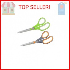 Amazon Basics Multipurpose Stainless Steel Scissors for Office, Crafts, Paper Cu