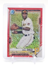 ONEIL CRUZ 2021 BOWMAN CHROME RED SHIMMER REFRACTOR 5/5 #BCP-24 REDS Q3668