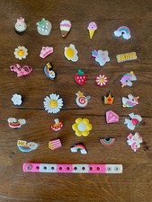 Lot Of 30 Croc Charms FLOWERs, My Little Pony, RAINBOW More BRACLET