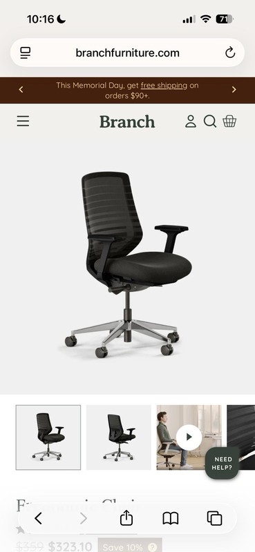 Branch Ergonomic Chair Pro - Highly rated Buy It For Life recommendation