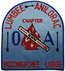 Occoneechee Lodge 104 Lumbee Anilorac Jacket Patch BLU Bdr