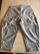 Comme des Garcons Sarouel Pants Gray Geometric Waist Used