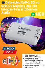 Datavideo - CAP-1 SDI zu USB 3.0 Capture-Box mit Integriertem & Externem Audio