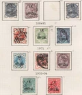 GB Officials 1884-1902 IR Officials used range include a washed 1887 1s green