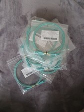 Image of 2m LC TO LC Duplex Om3 Multimode AQUA Fibre OPTIC Patch Cable with 2mm Jacket