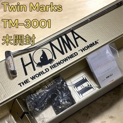 Honma Twin Marks TM-3001 Gold Putter Unused Golf Club Collectible