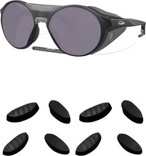 2 Pairs Black Silicone Replacement Nose Piece Compatible with Oakley Clifden OO9