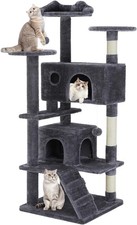 54in Multi-Level Cat Tree Tower Furniture Activity Center with Scratching Posts
