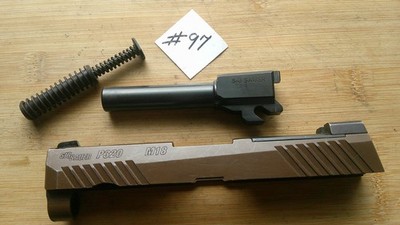 Sig Sauer P320 M18 Complete Slide W/ Barrel Recoil Spring Optic Ready Coyote PVD