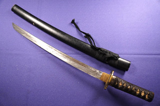 ◎JUL60AntiqueJapaneseSword Hizen No Kuni Ju Fujiwara Tadahiro Wakizashi Koshirae