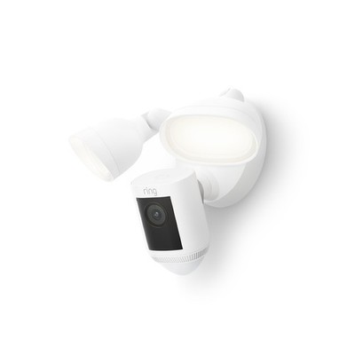 Floodlight Cam Pro with 2K Video and Ring Vision, 2 LED Lights, Dual Band Wi-Fi