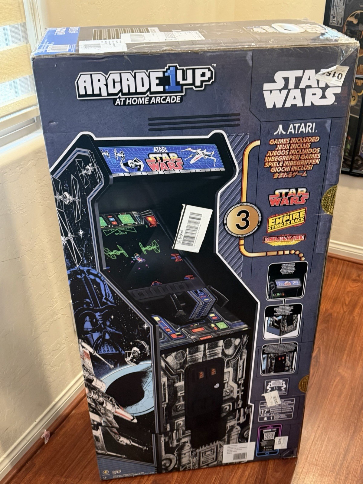 Star Wars Arcade1Up Cabinet Atari Edition – New in Box – 3 Games + Riser
