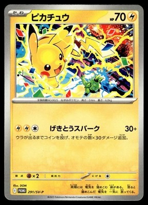 Pikachu 291/SV-P Gym Promo Japanese Pokemon 2025