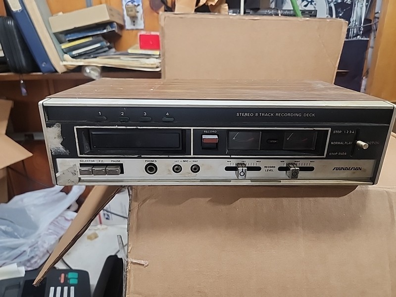 Vintage Panasonic 8 Track Sound Record Deck RS-805 US.  