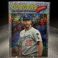 Clayton Kershaw 2026 Topps Heritage Silver Sparkle Chrome #190