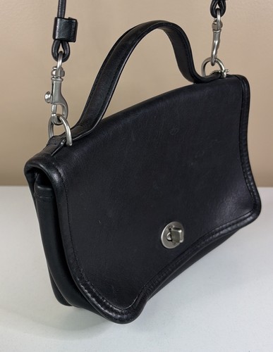 Vtg COACH Casino Bag Leather Turnlock Top Handle #9924 PURSE Crossbody Classic by Coach, $150 - Photo 8