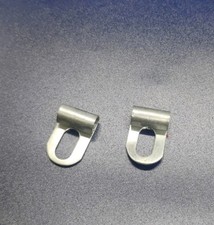 Gilbert Erector Set Part FD Cadmium Plated Steel Hinged Loop Lot of 2