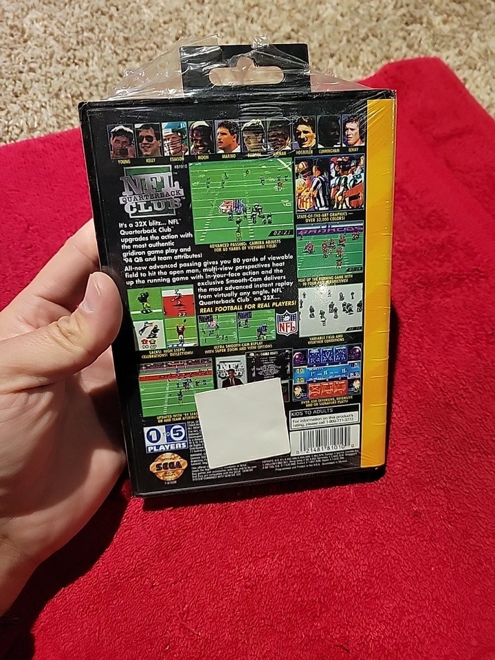 NOS Factory Sealed NFL Quaterback Club Sega Genesis 32X Video Game Mint A+ RARE - Image 4 of 4