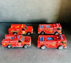Hot Wheels Blackwall 1980s Emergency Rescue Unit Truck Red Ranger Truck Fire Lot