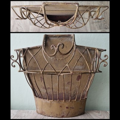 Weiblicher Torso Architektur Kunst Garten Wand Tasche Pflanzgefäß (Schmiedeeisen Stil)