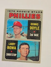 1970 Topps - 1970 Rookie W/Wax Larry Bowa, Dennis Doyle #539 (RC) EXCELLENT SCAN
