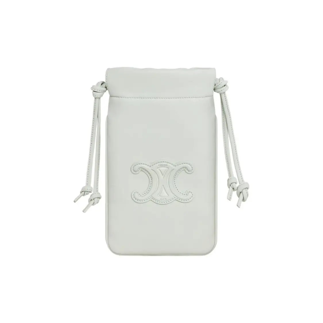 CELINE Triomphe Shoulder Crossbody Bag Mobile Phone Bag Women's 4.7x8x1.5 in