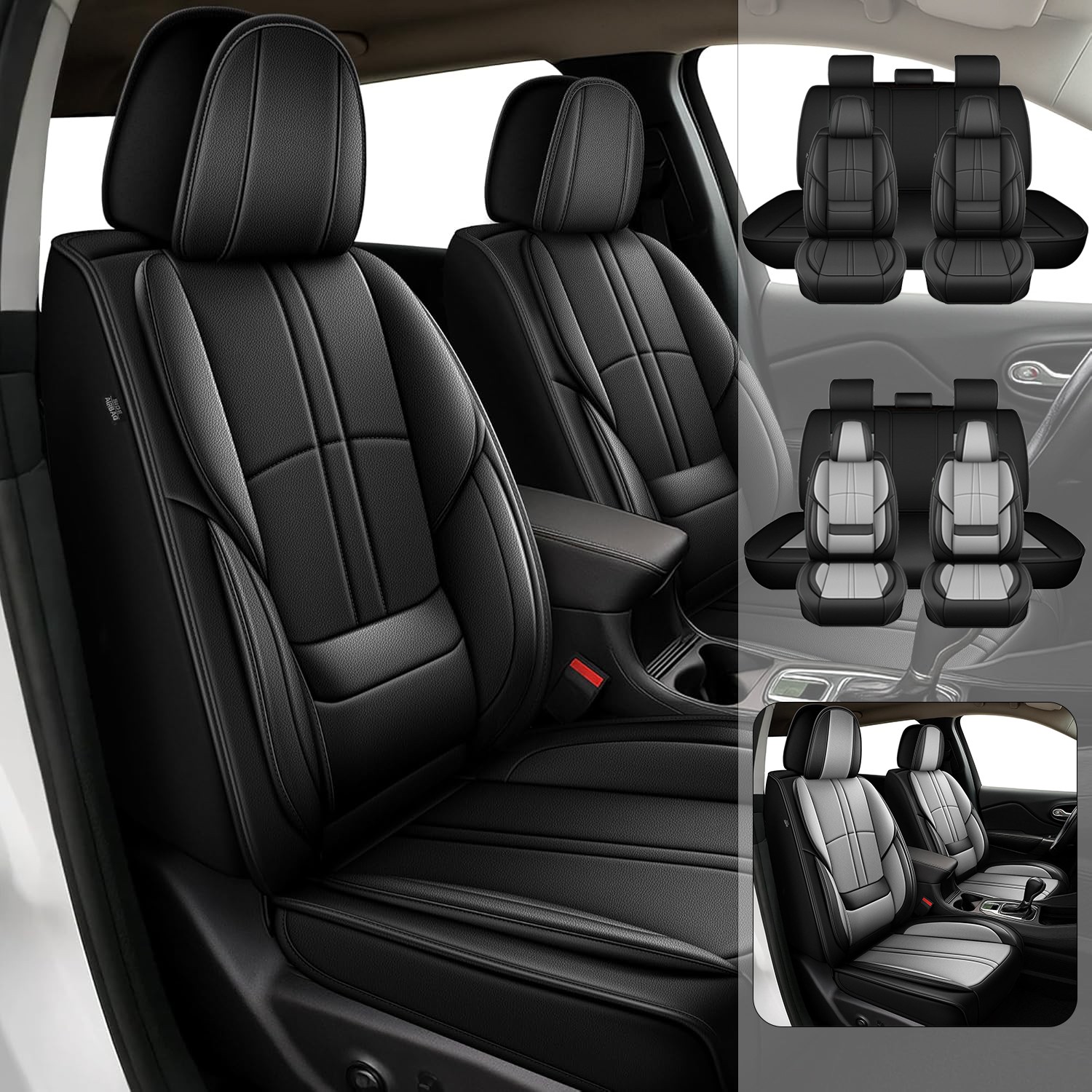 Seat Covers For Hyundai Elantra 2017-2026,PU Leather Waterproof Seat Cushion