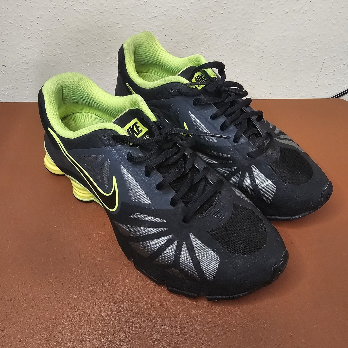 Men's Nike Shox Turbo 14 Neon Yellow green black Size 10.5 | eBay