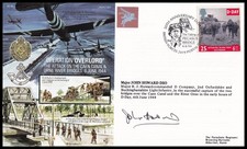 Major JOHN HOWARD DSO Signed Operation Overlord Pegasus Bridge RAF AC87 Cover
