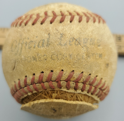 Baseball D'entraînement Rawlings R850 - Cuir Véritable - Blanc - Vintage (Excellent état)
